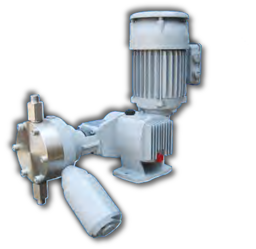 om Pompa typu RB 16 MA 36 OM
5l/h @ 40 bar g
mechanizm z powrotem tłoczyska za pomocą sprężyny